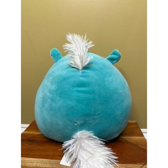 Squishmallow Lonnie Unicorn Plush Medium Turquoise with White Mane 9" - Picture 3 of 5